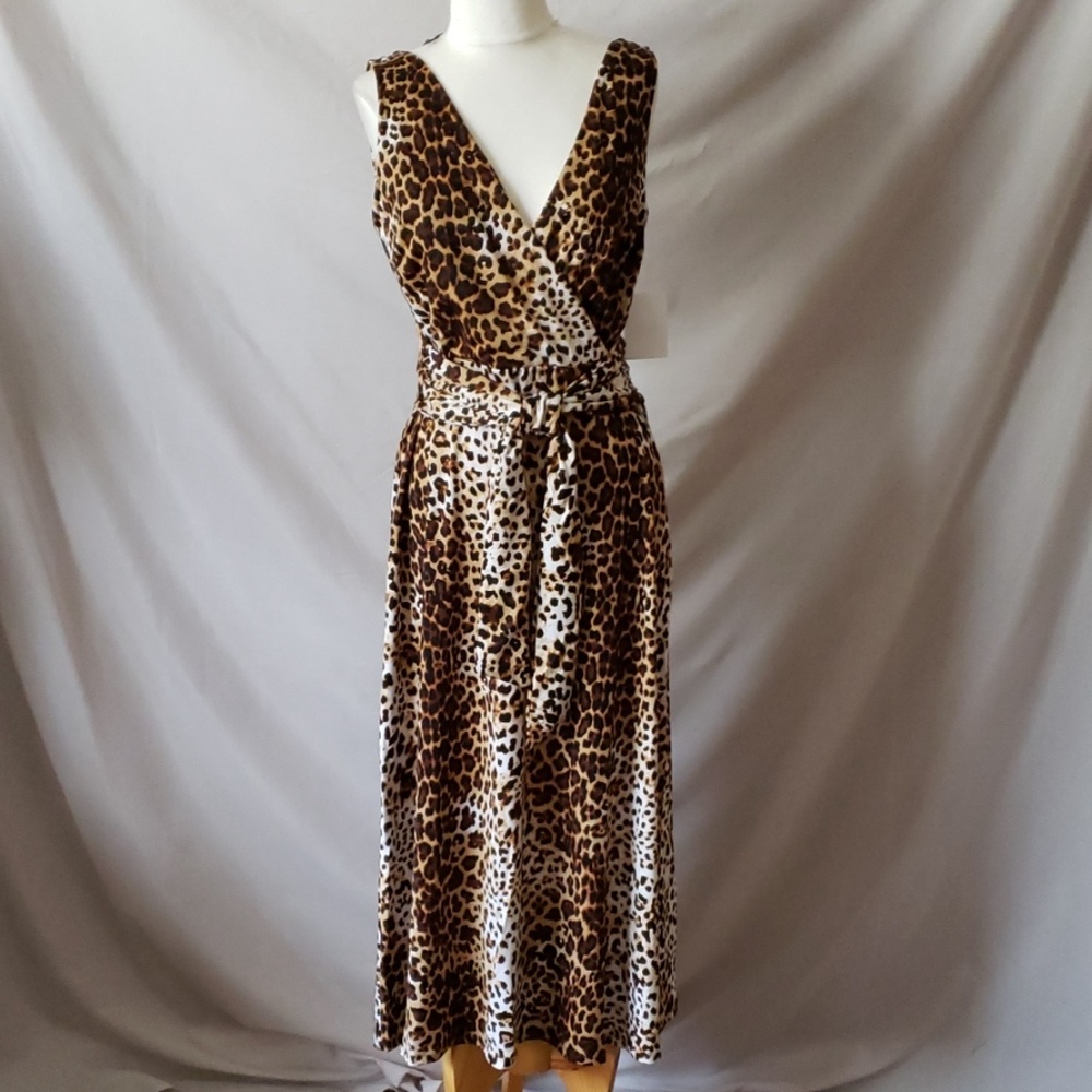 New Superfoxx Sleeveless printed midi dress